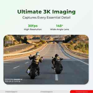 กล้องติดรถมอเตอร์ไซค์ DDPAI Ranger M1 รุ่นดั้งเดิม ความละเอียดวิดีโอ 3K แบบคู่ รูรับแสงขนาดใหญ่พิเศษ F1.55 - Product Image 4