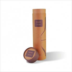 Cajas de papel redondas de cilindro marrón, de gran tamaño, con estampado personalizado, nuevo diseño - Product Image 1