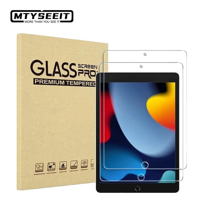 RTS 1 2 3 Pack 0.3mm 10.2 Inch Tempered Glass Screen Protector for ipad with Alignment Tool