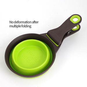 Copo Medidor de Ração para Cães 4 em 1 Personalizado de Fábrica, Colapsável e Dobrável com Clipe para Bolsa, Tigelas e Alimentadores para Animais de Estimação - Product Image 4