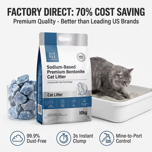 Fabricant chinois de litière pour chats en bentonite, sans poussière, anti-odeur, super absorbante, agglomération rapide, forme de boule, pour chats mélangés - Product Image 2
