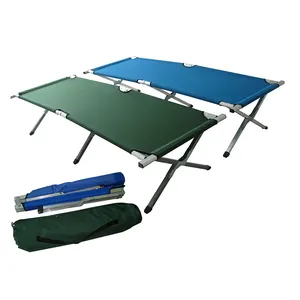 Großhandel Outdoor Wandern Reisen Aluminiumrohr leichtes tragbares Klappbett zum Schlafen auf Camping