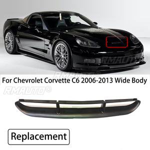 กระจังหน้ากันชนหน้าส่วนบน, กระจังหน้าสำหรับ Chevrolet Corvette C6 GS Zr1 Z06 2006-2013ตัวถังกว้างสีดำด้านอุปกรณ์เสริมรถยนต์ - Product Image 1