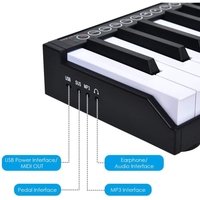 Penjualan Laris Keyboard Midi Portabel Piano Elektrik 88 Kunci Kualitas Tinggi