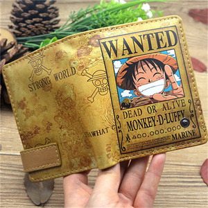 Portefeuilles courts à monnaie de 7 styles, porte-monnaie en PU d'anime, WANTED DEAD or ALIVE Nika Luffy 1 PIECE, femmes, hommes, enfants, porte-cartes d'anime - Product Image 6