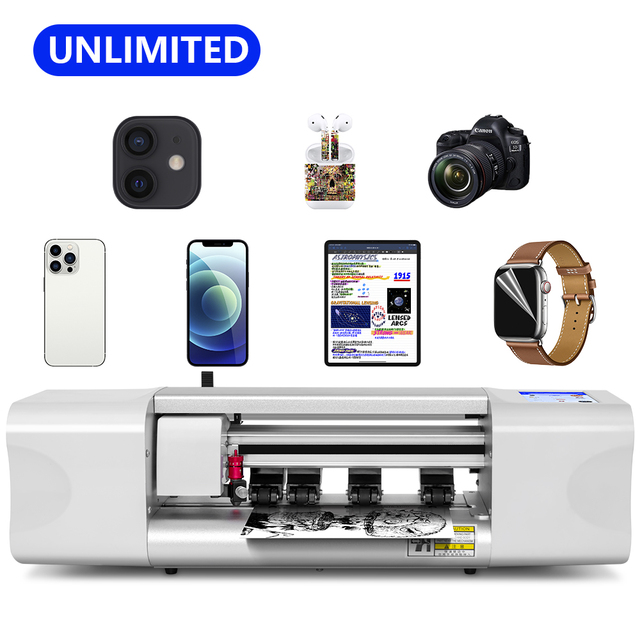 Unlocked Tempered Glass Cutting Machine Hydrogel Plotter Mobile Phone Screen Protector Cutter