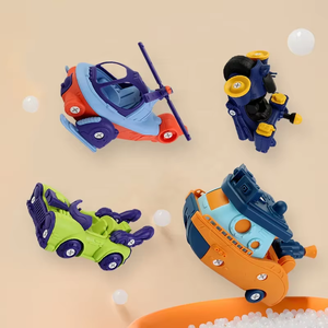 Ensemble <span class=keywords><strong>de</strong></span> jouets <span class=keywords><strong>de</strong></span> construction éducatifs à assembler soi-même : Équipe <span class=keywords><strong>de</strong></span> sauvetage, <span class=keywords><strong>Hélicoptère</strong></span>, Bateau <span class=keywords><strong>de</strong></span> pompiers, Voiture <span class=keywords><strong>de</strong></span> <span class=keywords><strong>police</strong></span>, Moto, Voiture <span class=keywords><strong>de</strong></span> course - Product Image 4
