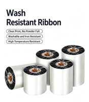 Ruban de transfert Syncode pour étiquettes de soin en résine premium, impression haute vitesse, économique, taille personnalisée, thermocollant haute température