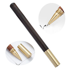 Bolígrafo de Gel Promocional al por Mayor, Nuevo, OEM, con Piezas de Latón y Madera de Redwood, con Impresión de Logotipo Personalizado para Firma Comercial - Product Image 1