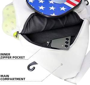 Custom <b>Stylish</b> Versatile Adjustable Sling Shoulder Sports Bag Waterproof Nylon Pickleball <b>Backpack</b> <b>for</b> Men <b>Women</b> Racket Bag - Product Image 6