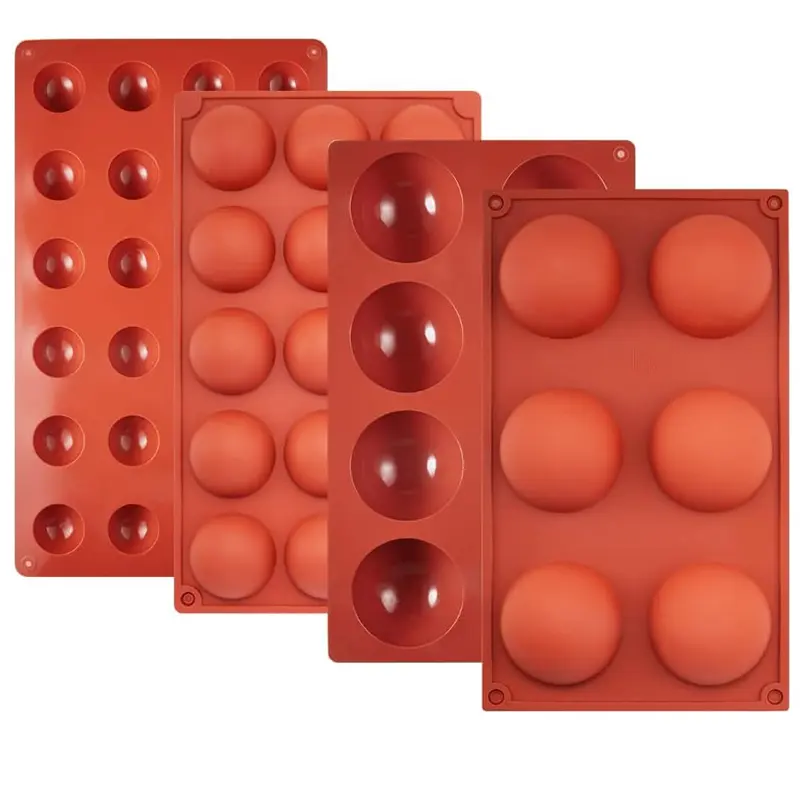 Полусферические силиконовые формы для выпечки без BPA и антипригарные цилиндрические формы для печенья полукруглые силиконовые формы для конфет и шоколада