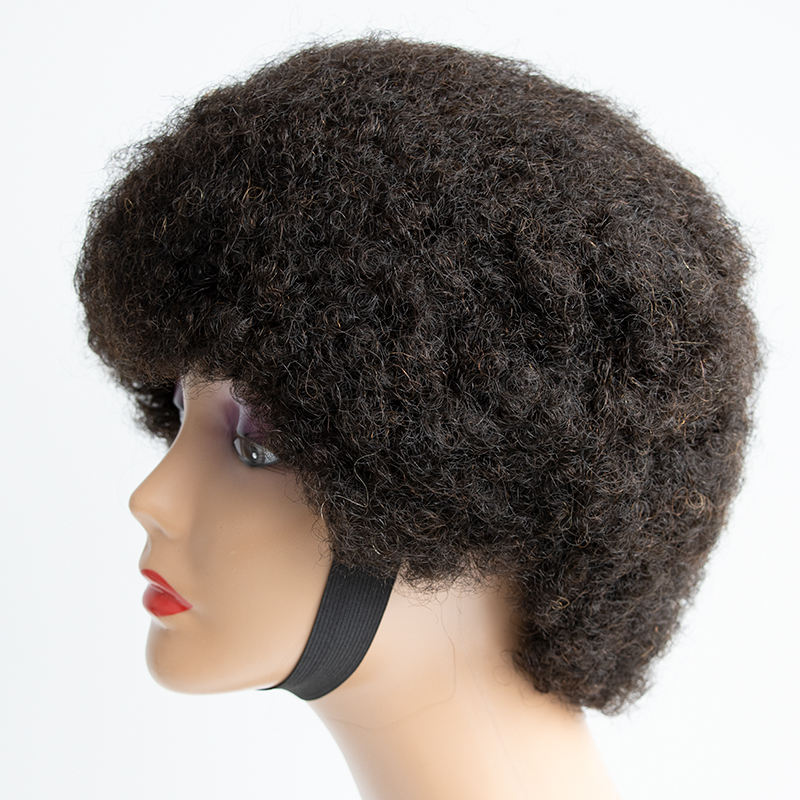 Precio de fábrica Peluca rizada de corte pixie Pelucas de corte