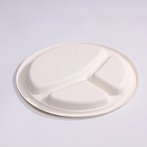 Assiettes en papier jetables rondes biodégradables pour fêtes, dîners, gâteaux, enfants, barbecues - Product Image 3