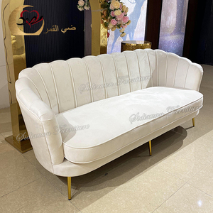 Banquet Hall White Velvet Modern Royal Wedding Furniture Tufted Aristocratic <b>Sofa</b> for Apartment and Hotel Use - Product Image 2