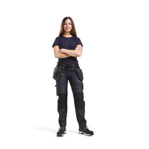 BLAKLADER - 333410428600L Camiseta mujer Azul marino oscuro-EAN 7330509542477 CAMISETAS Y POLOS DE TRABAJO - Product Image 3