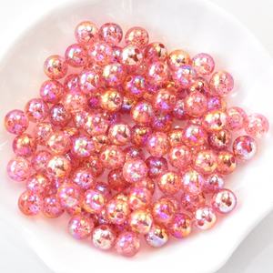 도매 공장 가격 6 <span class=keywords><strong>mm</strong></span> 크리스탈 AB 플라스틱 라운드 진주 구슬 의류 장식용 구멍 1 개 - Product Image 6