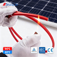 Câble solaire photovoltaïque en cuivre étamé pour certification 4703 AC1000V, 10AWG 12AWG, double couche, isolation XLPE, résistant aux UV