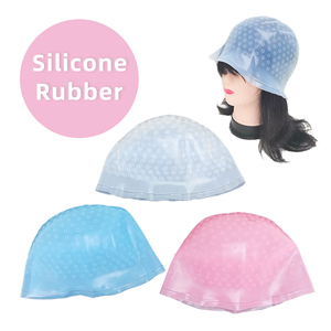 Tái sử dụng Silicone tóc nhuộm cap với kim loại móc cắt tóc công cụ tạo kiểu tóc - Product Image 4
