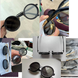 Occhiali da Sole Shady Rays UV400 Punk per Pesca, Rotondi, Polarizzati, Fatti a Mano, con Lenti Dimmerabili Regolabili in Alluminio e Magnesio per Esterni - Product Image 5