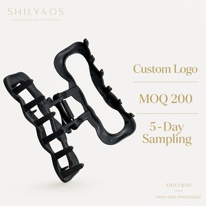 Pinza de <span class=keywords><strong>Pelo</strong></span> Cuadrada de Acetato ShilyOS al por Mayor, con Logotipo Personalizado, Minimalista, Versátil, Tipo Mandíbula de Tiburón, Accesorios para Mujer - Product Image 3