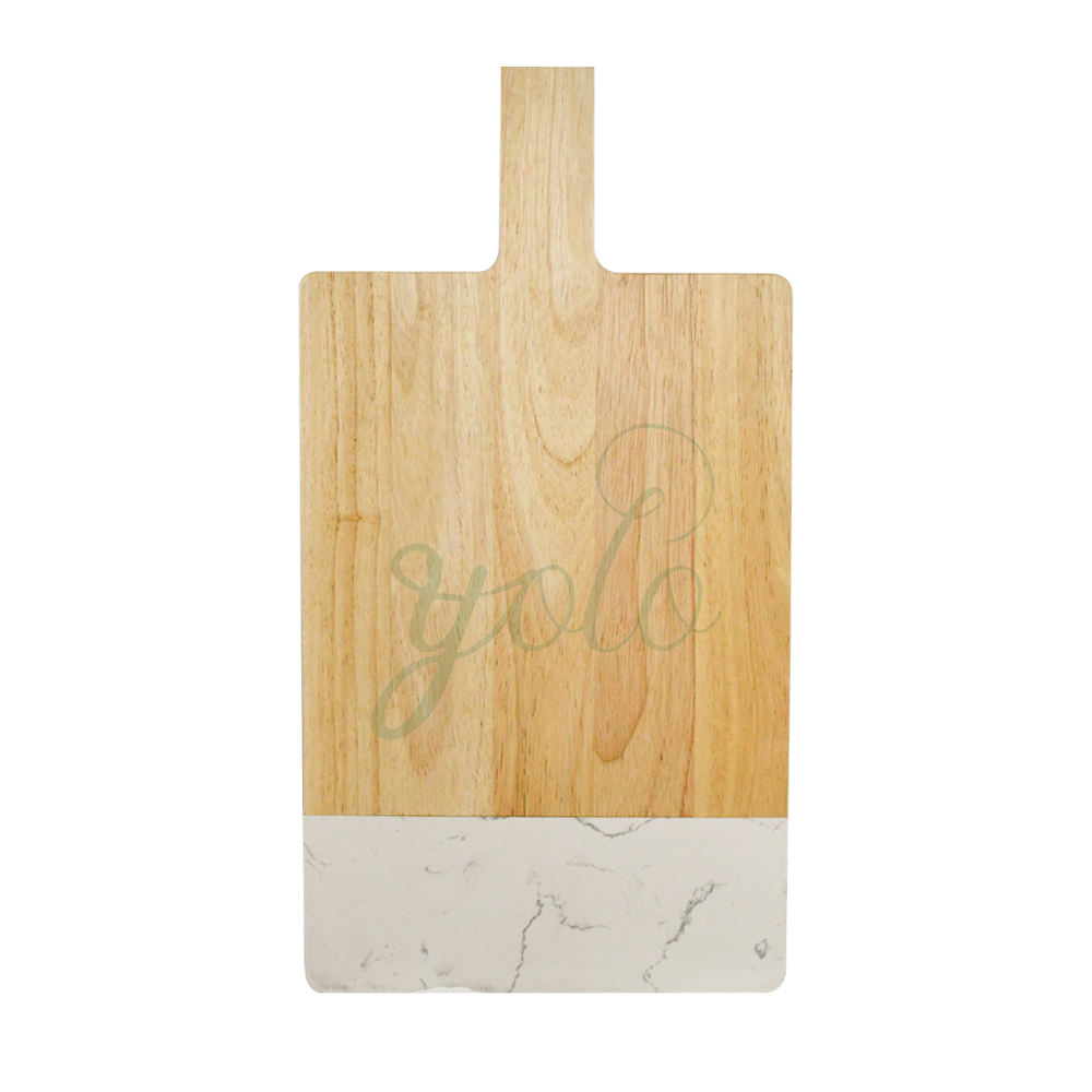 (ไม้ไผ่) retangular กับหินอ่อน