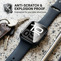 Protection d'écran personnalisée pour Apple Watch Series 12 42mm 46mm, film EPU souple ultra-transparent, couverture intégrale, auto-réparation des rayures