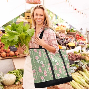 Large Capacity Outdoor Lunch Bag Aloha Hawaiian Flowers Puakenikeni Customs Waterproof Oxford Camping Cooler Bag - Product Image 6