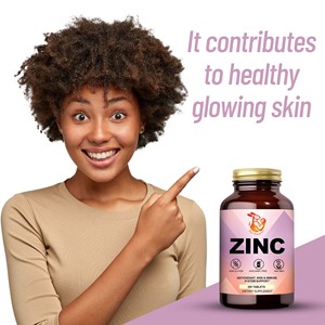 Tabletas de Zinc Estándar de Exportación, Personalizadas, Apoyan un Sistema Inmunológico Saludable y una Piel, Cabello y Uñas Saludables con Suplemento Herbal de Zinc - Product Image 5