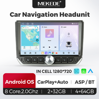 Radio para Auto MEKEDE MTK6762 de 8 Núcleos, Android 15, Pantalla QLED, Cámara 360, Conexión Inalámbrica Car Play, Universal 2 Din