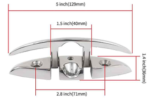 YH3690 Folding Boat Cleat | Boat Dock Rope Cleat,Folding Boat Cleats Boat Dock Hardware, Boat Lifting Rope Bolt Mooring - Product Image 4
