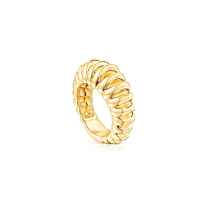 Anillos de banda ancha con motivos esculpidos de Touses Bulk Supply, anillos de diseño de lujo, joyería fina, anillos llamativos para boutiques de joyería de alta gama - Product Image 5