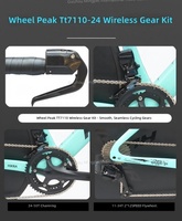 Vélo de course de contre-la-montre en fibre de carbone T800, 24 vitesses, transmission électronique sans fil, frein à disque, aérodynamique, route, triathlon