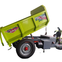 Tricycle électrique à batterie au lithium, 3 roues, benne hydraulique, trike robuste, camion de transport pour l'usine, la ferme, l'exploitation minière, l'utilisation domestique