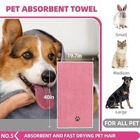 Kit de toilettage pour animaux de compagnie, ensemble de brosses pour chiens et chats avec serviette absorbante, gant de bain et brosse de lavage au shampoing