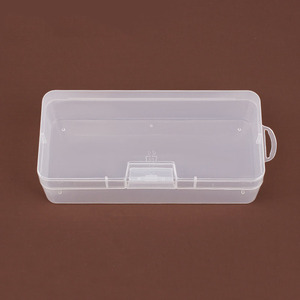 16.5x7.5x4.7cm clear Plastic Gift Box Plastic Pencil Box Clear Plastic Pencil Case Crayon Box with Lid Watercolor Pen <strong>Storage</strong> - Product Image 6
