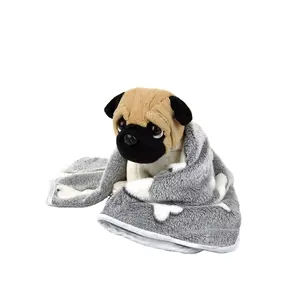 Cheap Price 100% Polyester Coral Flannel Plush Pet Bed Cover Blanket Throw Small Animal Travel Sleeping Pet Blanket For Dog