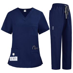 Nuevo estilo hospitales colores OEM impreso enfermera quirúrgica traje Scrub uniforme Unisex conjuntos sueltos transpirables para salones de belleza - Product Image 5