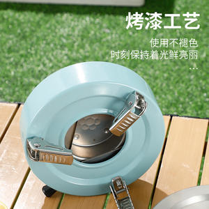 Réchaud à alcool portable en acier inoxydable YQ-JJL pour le camping, les pique-niques en plein air, la préparation du thé, mini-réchaud à combustible solide - Product Image 5