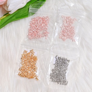 Ballet en or rose <span class=keywords><strong>chaussures</strong></span> <span class=keywords><strong>de</strong></span> danse ruban Nail Art décoration 2.5*8mm ballerine fille <span class=keywords><strong>chaussures</strong></span> nœud ongles pièces breloques bricolage Mnaicure - Product Image 1