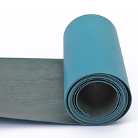 TEBAK Plaque de guidage souple en Polytétrafluoroéthylène (PTFE) bleu-vert, résistante à l'usure, pour machine-outil, 0,8-3,2 mm