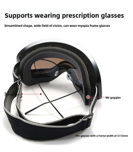 شعار مخصص مقاوم للرياح بطبقتين مضاد للضباب مصنع بيع بالجملة جديد نظارات رياضية للتزلج على الجليد شعار مخصص نظارات واقية للتزلج في الهواء الطلق - Product Image 4