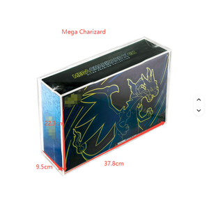 Boîte de collection magnétique en acrylique résistante aux UV pour cartes Pokémon TCG Mega Phantom <span class=keywords><strong>Charizard</strong></span> X <span class=keywords><strong>Ex</strong></span> Ultra-Premium Collection UPC - Product Image 2