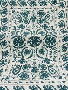Couverture en coton Suzani, broderie à la main Ouzbékistan, drap de lit, couvre-lit, tapisserie Suzani, tapisserie murale colorée, fournisseur en gros B2B - Product Image 3