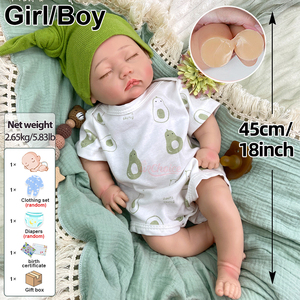 Poupées Bébé en Silicone Entièrement Lavables de 18 Pouces pour Jeu d'Imitation et Jouets pour Enfants - Vente en Gros - Product Image 3