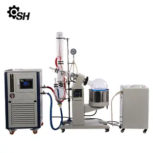 Hot Sale New Large Lcd Screen Rotary Vacuum Evaporator With Pump And Chiller Dual Double Condenser 2l 2 Ltr 10 Liter 50 L Price