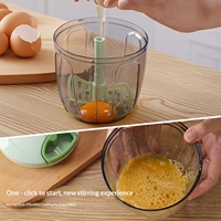 Huishoudelijke multifunctionele knoflookpers en -pureeknijper met nylon touw voor groene ui, aardappelpuree, pompoenpuree en babyvoeding.