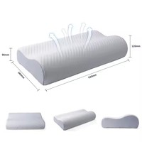 Housse amovible OEM Emballage personnalisé avec logo personnalisé Oreiller en mousse portable à soutien élevé Oreiller de sommeil à mémoire de forme