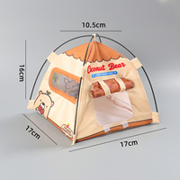 Tente de camping miniature, accessoires pour maison de poupée, modèle de camping de Noël simulé, jouet de jeu d'imitation, ornement de scène miniature