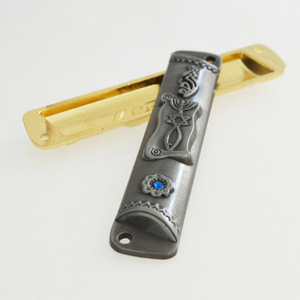 XIFENG Judaica Israël Sceau messianique Mezuzah Métal Menorah Porte <span class=keywords><strong>Mezuza</strong></span> - Product Image 4