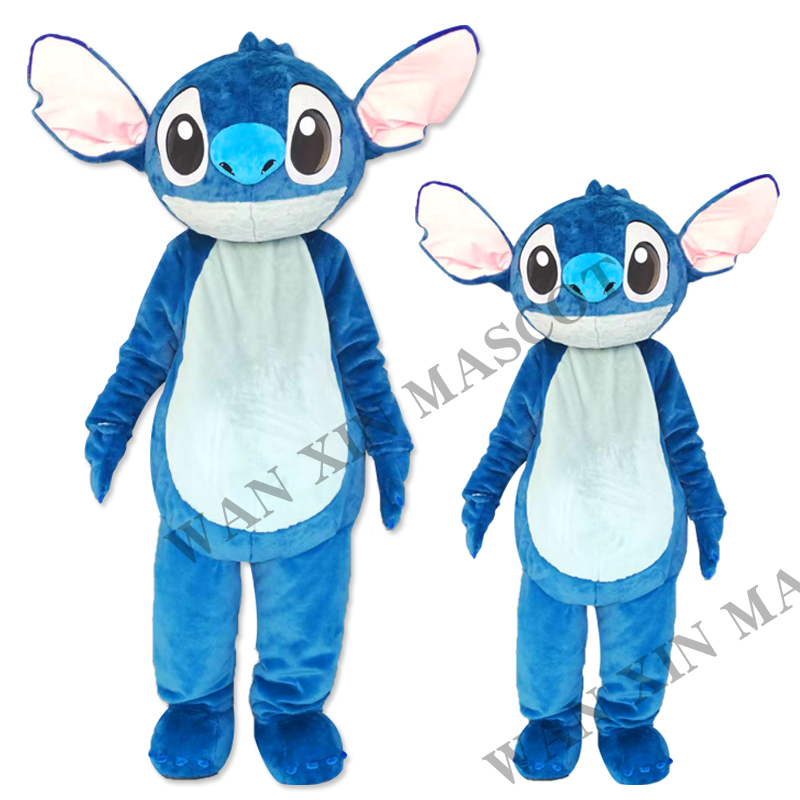 Costume Mascotte Lilo & Stitch Per Adulti - Costume Personaggio Per Feste E Giochi, Poliestere